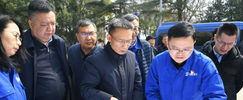 集團(tuán)公司黨組成員、總會(huì)計(jì)師陳林到樂凱華光調(diào)研